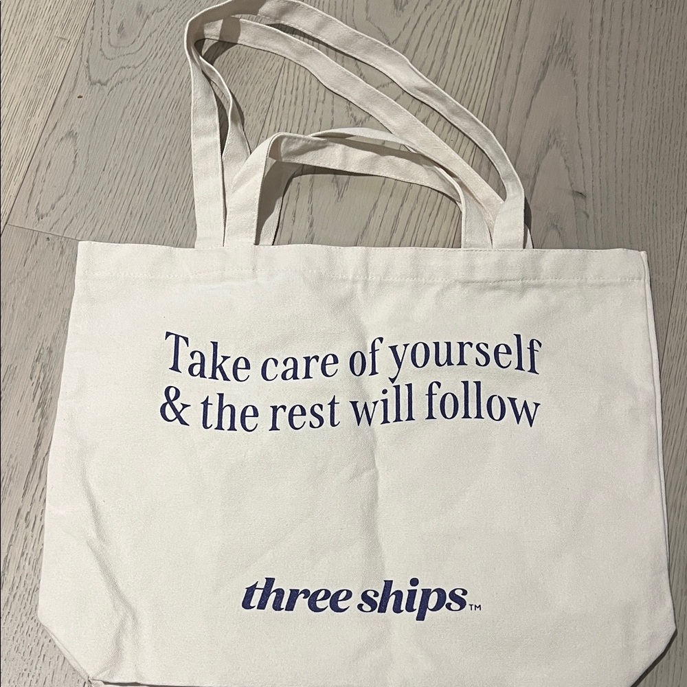 Three Ships Canvas Tote Bag